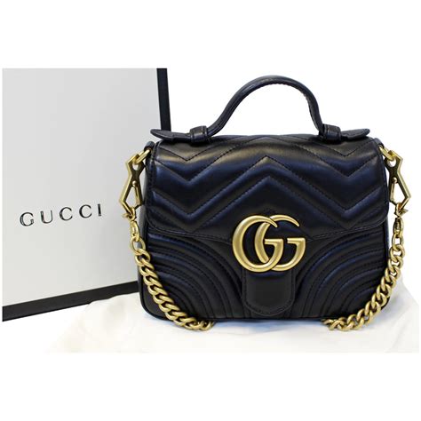 gucci marmont top handle replica|Gucci Marmont mini street style.